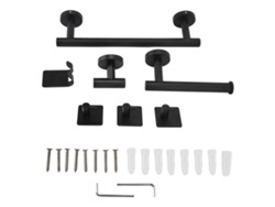 Juego de toalleros de acero inoxidable, 7 piezas, para baño