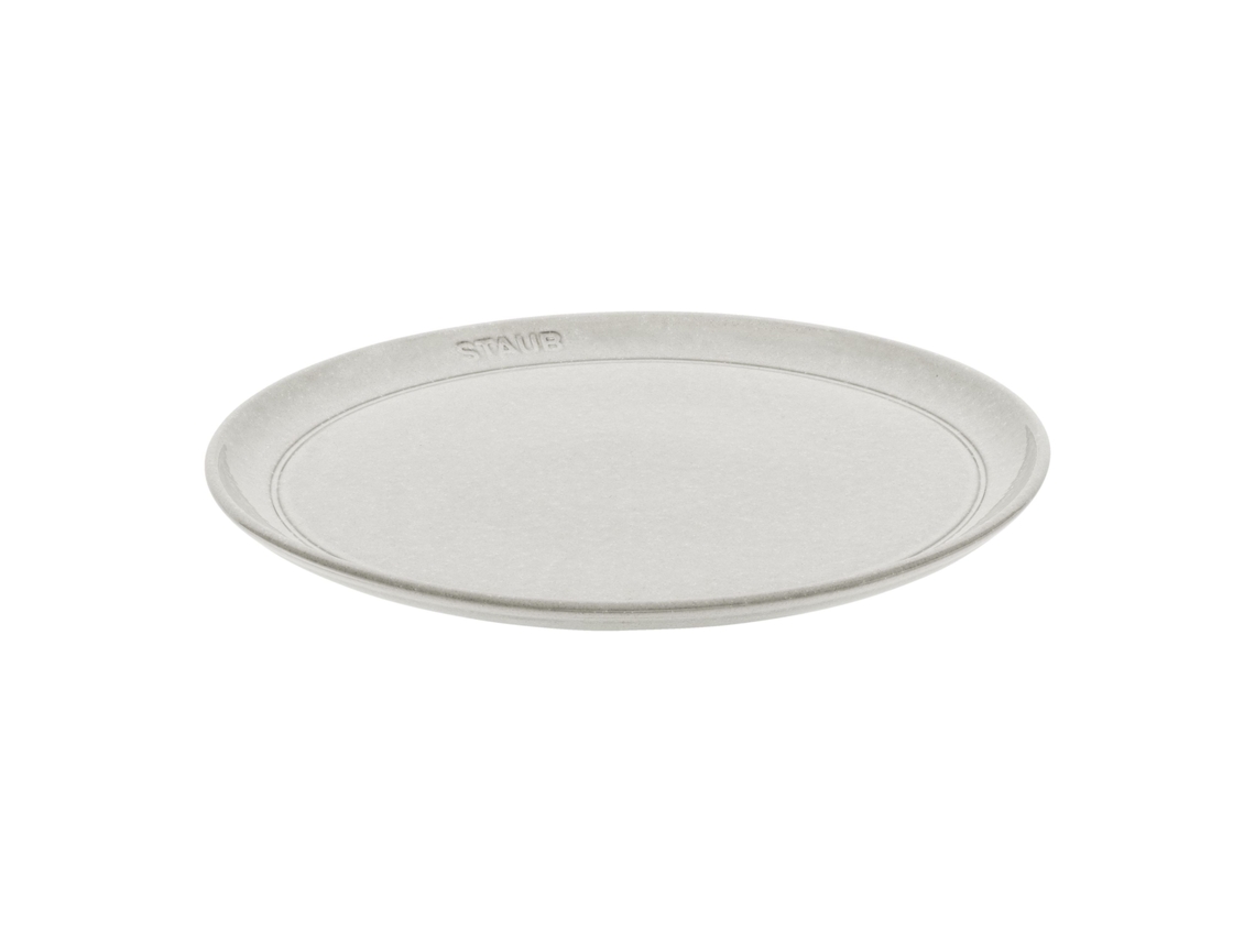 Dining Line Plato plano 26 cm, Cerámica, Blanco trufa STAUB