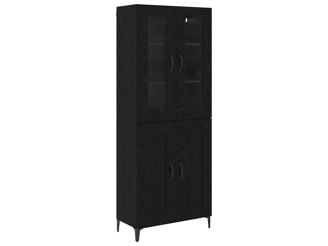 Aparador de madera procesada de roble negro MAISON EXCLUSIVE (69,5x34x180 cm)
