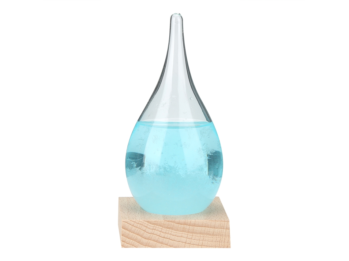 Botella De Vidrio De Borosilicato Para Pronóstico Del Tiempo, Decoración Azul Para El Hogar