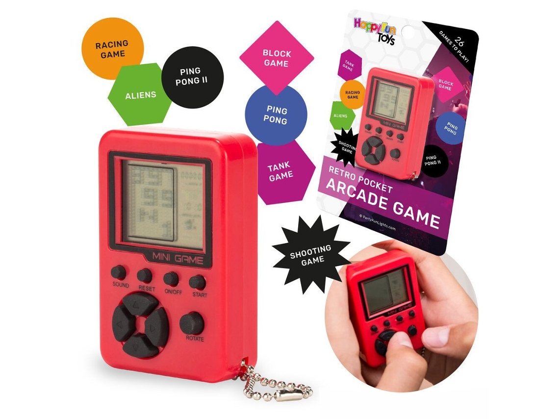 Consola De Juego Compacta Con 26 Juegos Happyfun