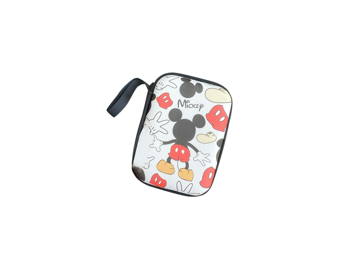 Bolsa De Monedas Rectangular Grande De Dibujos Animados, Funda Para Auriculares, Para Cable De Cargador Y Llave
