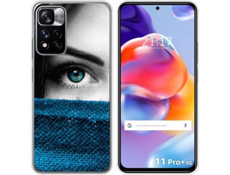 Carcasa para Xiaomi Redmi Note 11 Pro+ Plus 5G TUMUNDOSMARTPHONE Dibujos Ojo Multicolor