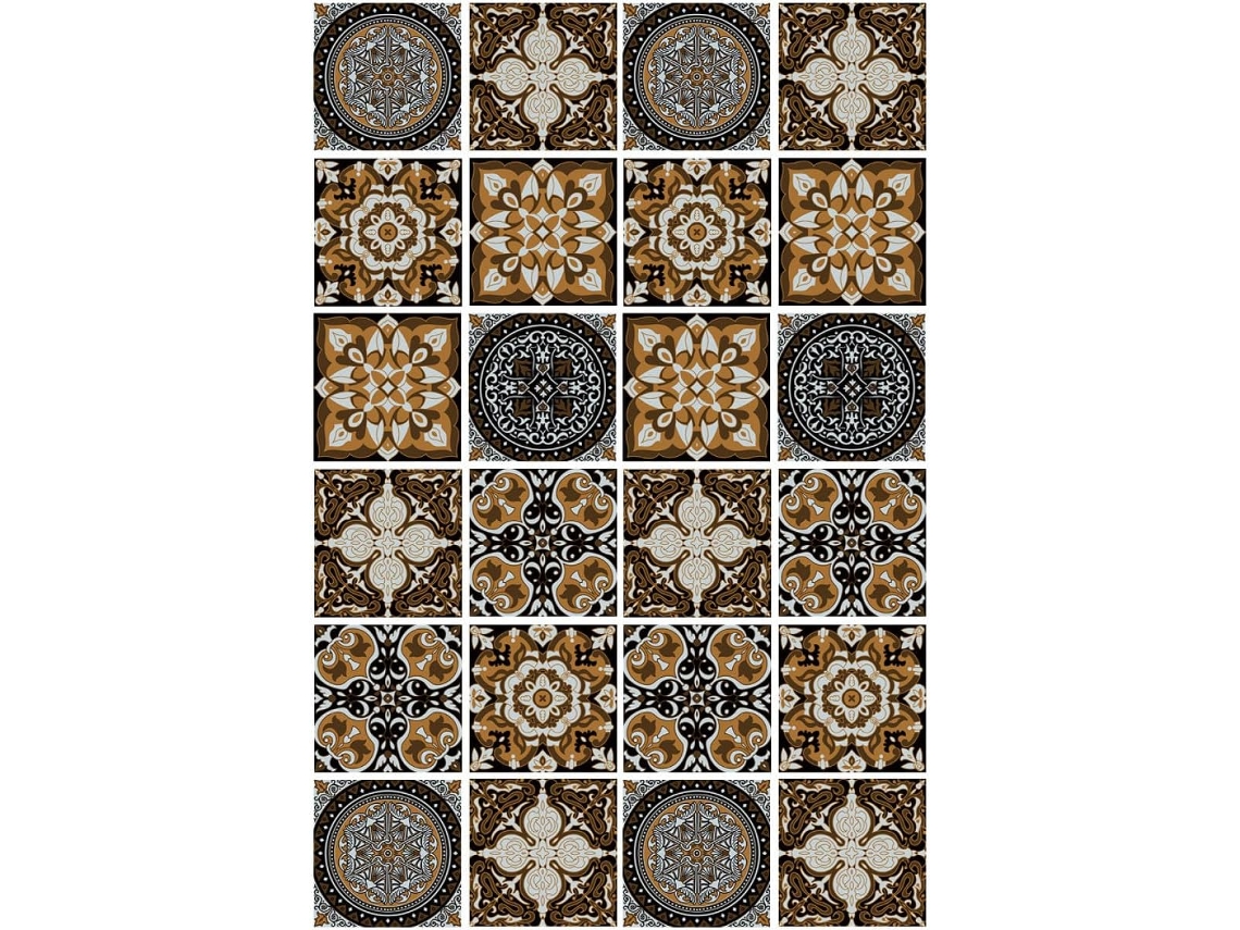 24 Adhesivos De Pared Removibles Y Resistentes Al Aceite Para Azulejos