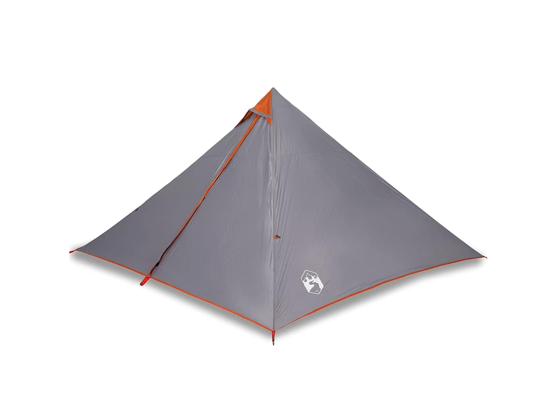 Tienda de campaña familiar tipi 7 personas VIDAXL impermeable naranja