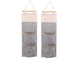 Organizador de bolsillo colgante, bolsa de almacenamiento para colgar en la pared, organizador de bolsillo colgante multifuncional para dormitorio y baño.