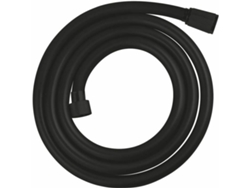 Manguera de ducha Grohe de plástico negro mate.