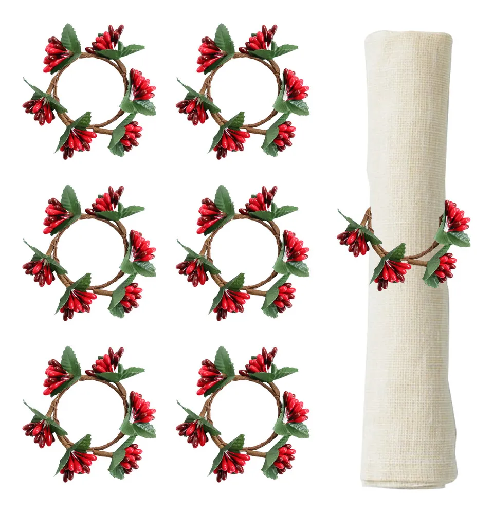 Nuevos 6 portavelas con forma de servilletero de frutos rojos de Vayotoy