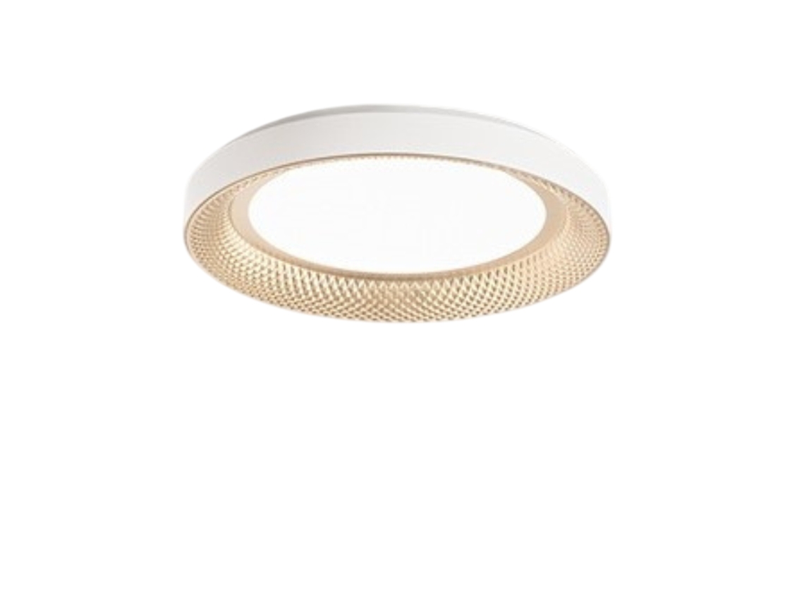 Plafón LED HIVE de metal dorado mate 40W PERENZ ø50cm