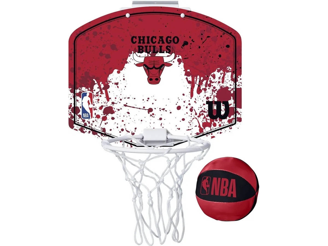 Canasta de Baloncesto WILSON Mini NBA Chicago Bulls Rojo (Única)