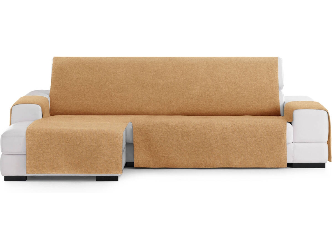 Funda de Chaise Longue Izquierda EYSA Extra Prática Premium Valeria Tejido Elástico (304 x 80 x 220 cm - Poliéster y Algodón - Mostaza)