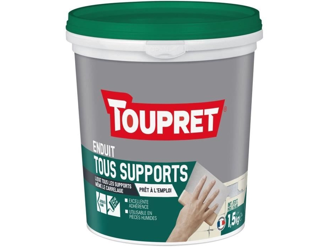 Revestimiento Toupret Para Todas Las Superficies Internas/externas Pasta 1,5 Kg Blanco