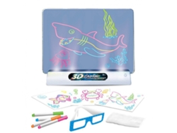 (1 Juego) Tablero De Escritura Y Dibujo 3d Luminoso Creativo Para Niños, Tablero De Mensajes Escritos A Mano Luminoso Led