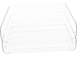Organizador De Escritorio Apilable De 2 Piezas Para Documentos, Caja De Almacenamiento Transparente
