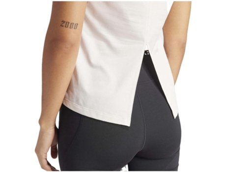 Camiseta de Mujer ADIDAS Corta Studio Tank Blanco (L)