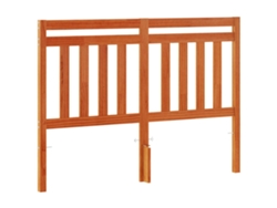 Cabecero 135 cm Madera Maciza de Pino Marrón Miel EXCLUSIVA MAISON
