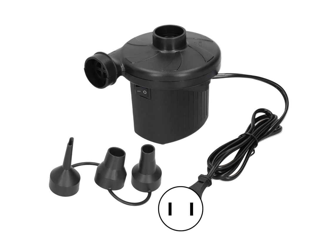 Bomba De Aire Eléctrica Portátil De 150 W Con 3 Boquillas, Multifuncional, Para Camping Al Aire Libre, Enchufe Estadounidense De 110 V.