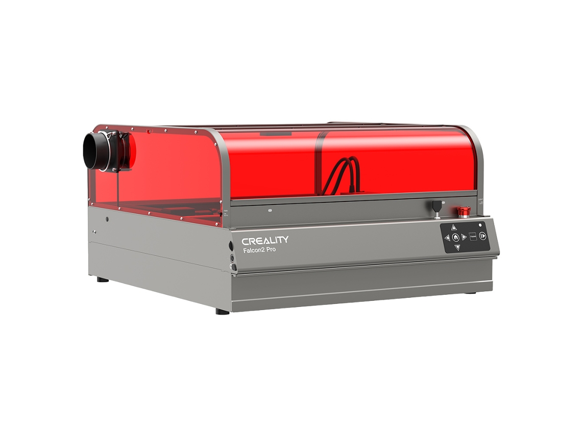 Grabador láser CREALITY Falcon2 Pro 60W Clase FDA 1 Diseño totalmente cerrado y con cajón Velocidad máxima de 700mm/min 400x400mm