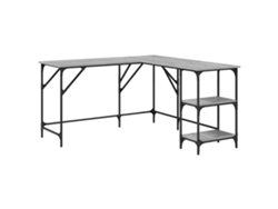 Maison Exclusive - Escritorio Madera De Ingeniería Gris Sonoma 139x139x75 Cm