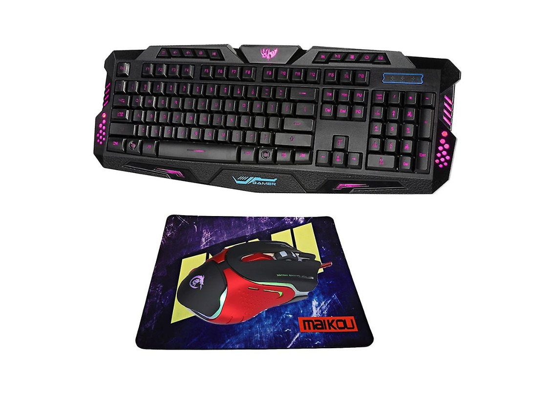 Teclado y ratón para juegos con cable USB Everley891