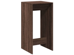 Maison Exclusive - Mesa Alta De Bar Madera Ingeniería Marrón Roble 51x50x103,5 Cm