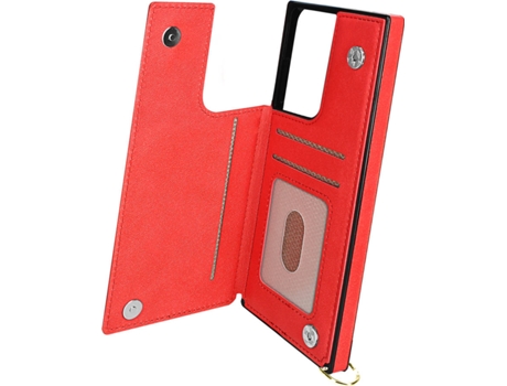 Carcasa Samsung Galaxy S21 Ultra AVIZAR con Cuerda Rojo