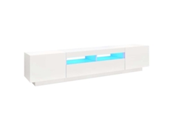 Mueble para la televisión VIDAXL Blanco Madera contrachapada (200x35x40 cm)