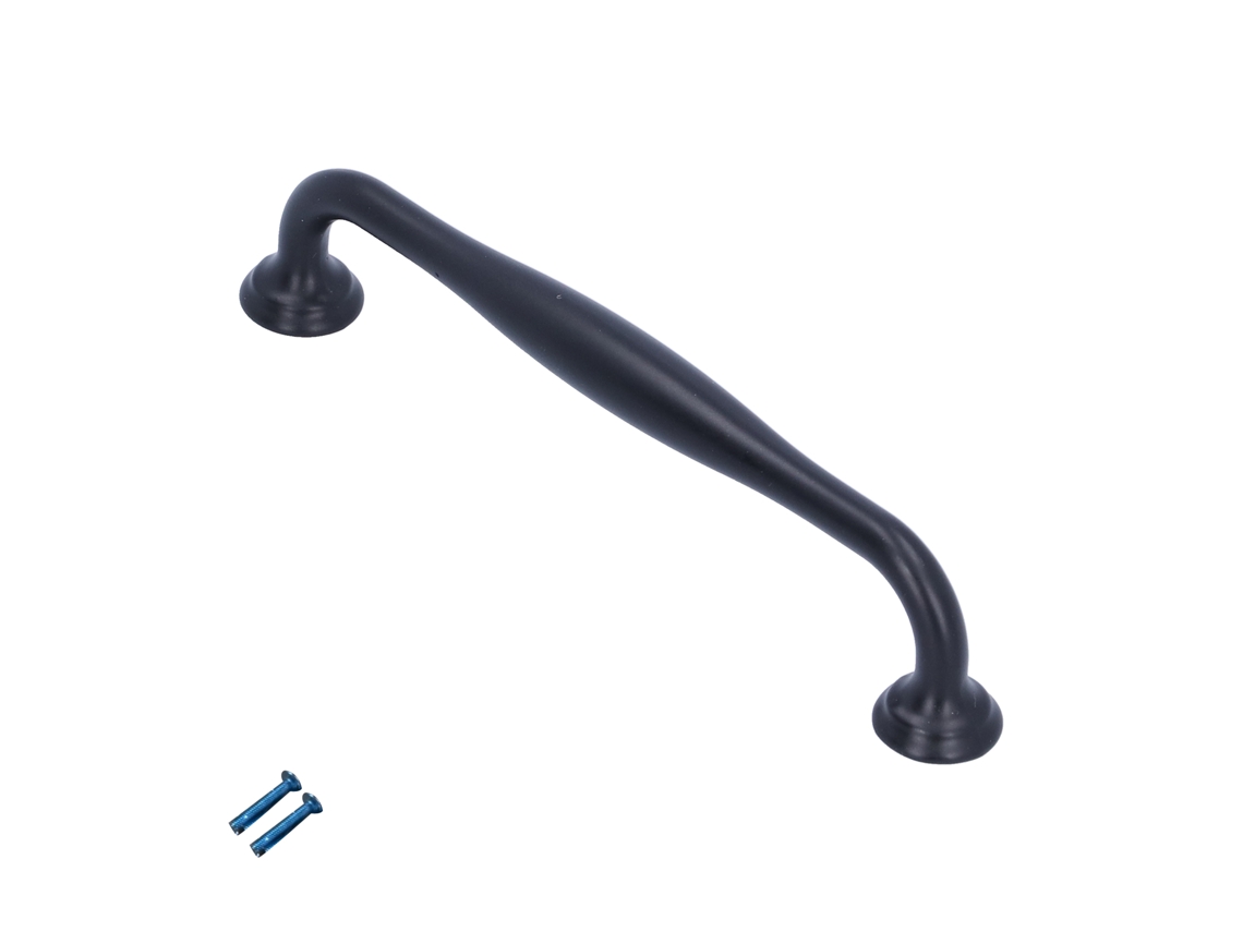 Mango De Latón Negro Mate Para Cajones, Armarios Y Puertas De Baño - Hardware De Mobiliario