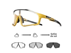 (Negro 7) Gafas de ciclismo fotocromáticas unisex, protección UV400.