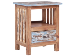 Mesita de Noche 41X30X50 Cm Madera Recuperada Maciza