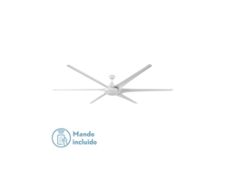 Ventilador 30w Dc Moncayo Blanco 6 Aspas 6 Velocidades 254d con remoto Memoria 3Temperaturas 2850lm FABRILAMP