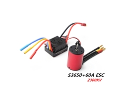 Motor Brushless 3650 2300kv Con Esc De 60a Para Coche Rc A Escala 1/8 Y 1/10, Batería Lipo 2-3s 5.8v 3a, Bec