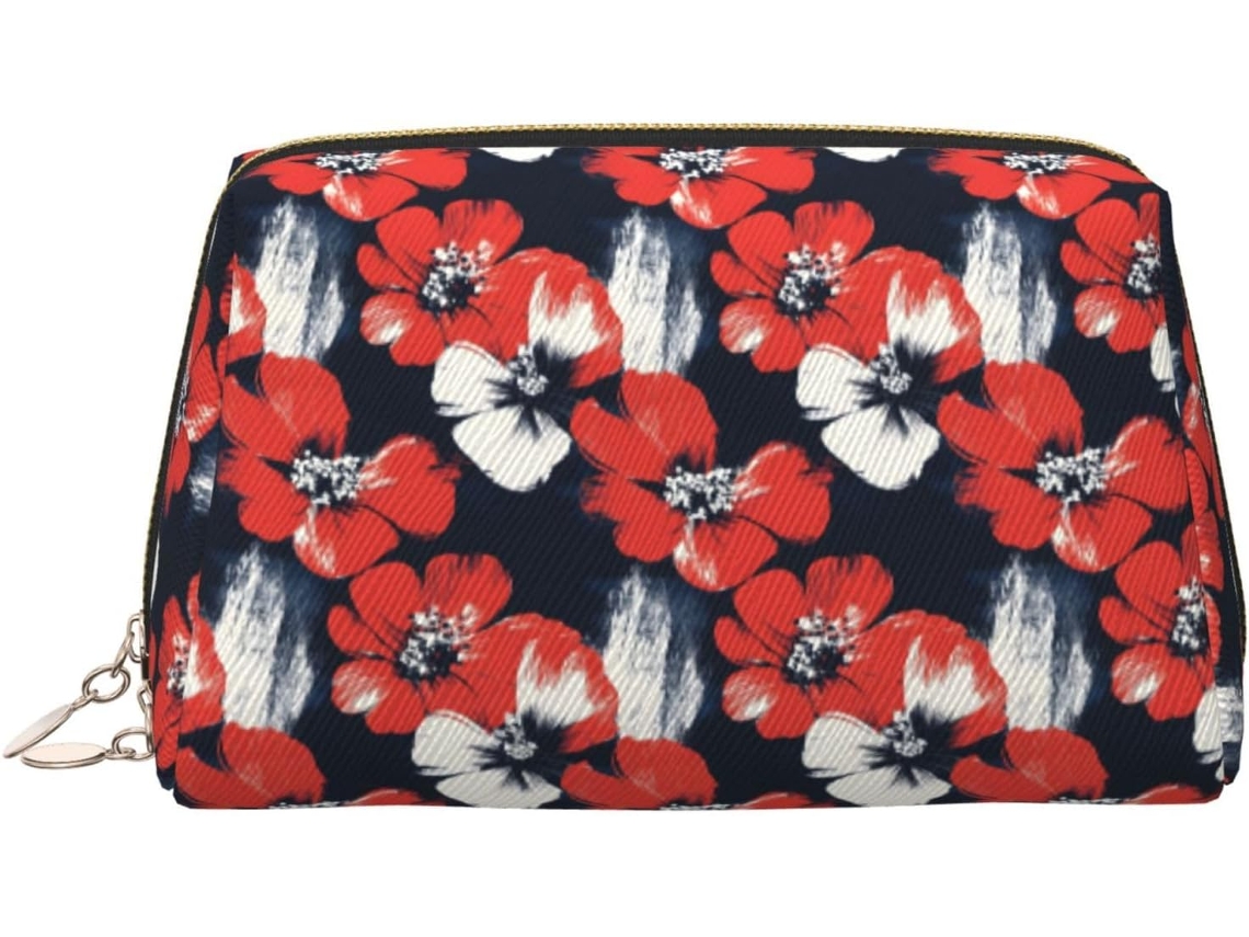 Neceser De Viaje Cuero Organizador Para Mujer Diseño Estampado Vacaciones