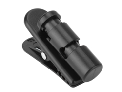 Clip multiusos negro para línea de datos de micrófono y auriculares