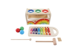 Ats-juguete De Xilófono Con Martillo Y Pelotas Educatsivo De Madera Para Niños Niñas Chicos Chicas