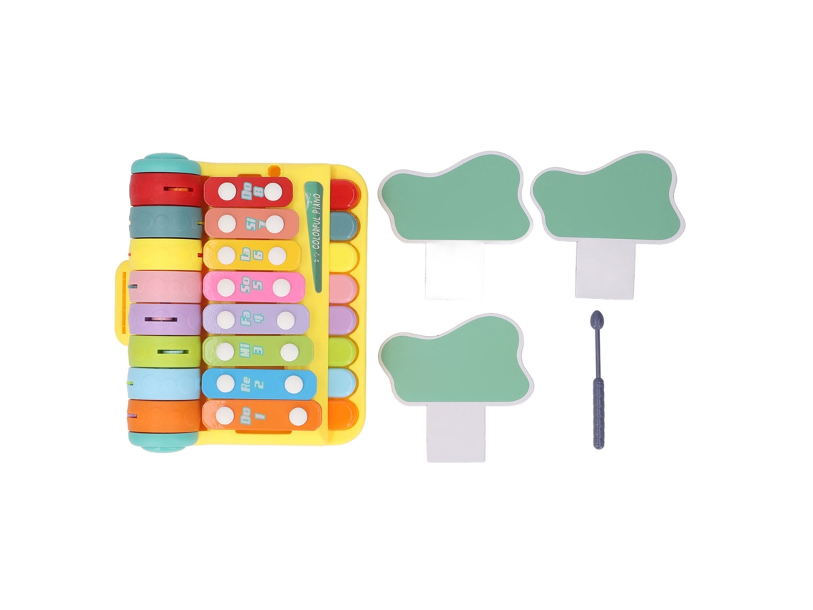 -juguete De Piano Golpeado A Mano Portátil Para Bebés, Multifuncional Para Aprendizaje Temprano, Color Amarillo