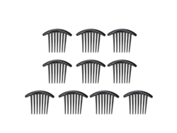 2026 - Juego de 10 pinzas para el cabello antideslizantes con esquinas redondeadas y elegantes peinetas laterales de plástico para moños y peinados recogidos.
