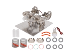 Kit de motor Stirling de 4 cilindros de fácil montaje
