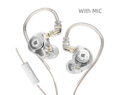 Auriculares metálicos con cable, alta fidelidad, bajos potentes, para DJ MDUG (blancos con micrófono)