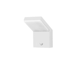 Aplique de pared LED 18W IP54 con sensor de luz blanca 2200K/2700K/3000K, sensor de movimiento y sensor crepuscular.