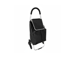 Carro De La Compra Relaxdays, Ruedas Trepadoras, Bolsa Térmica Extraíble, 45 L, Hasta 35 Kg, Plegable, Negro