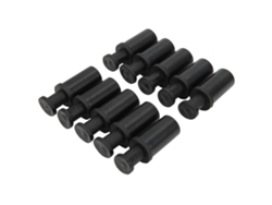 2026velora-50 Peças Conector De Tapão Neumático Composto 16mm Tapão De Tubo Acessório De Conexão Terminal
