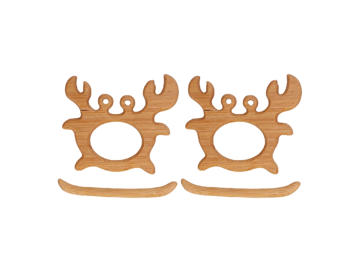 Broche De Cangrejo De Madera Hecho A Mano, Bonito Broche De Animal Para Vestido Y Bufanda.