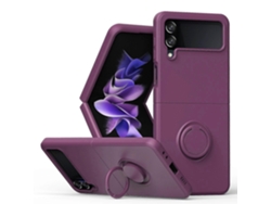 25-26 Magnetic Finger With Ring Holder Stand Cover Case For Samsung Z Flip4
