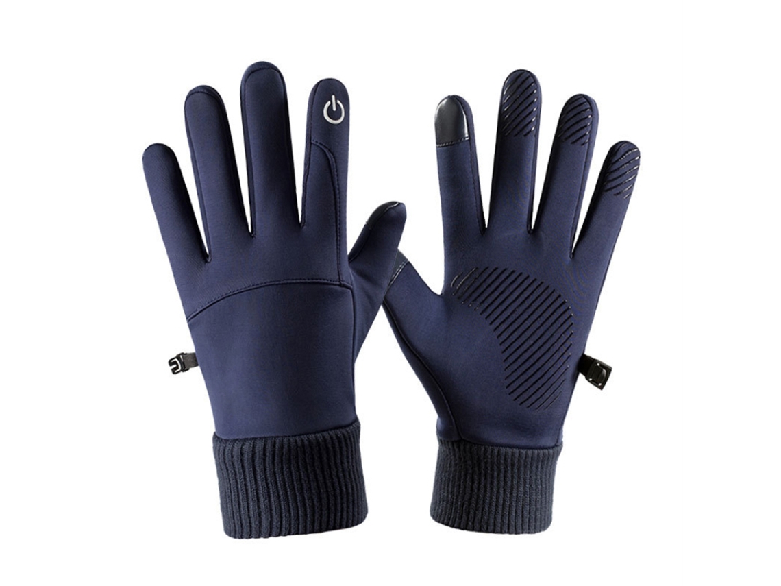Jinwei - Luvas de inverno quentes, impermeáveis e antiderrapantes com tela sensível ao toque para ciclismo, caminhadas e esqui.