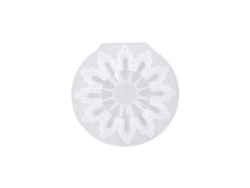 Molde de resina epoxi para colgante de nieve de cristal DIY