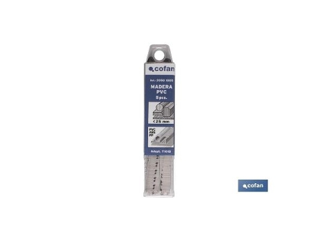 Sierra calar (5pcs) t101b hcs 75x2,7 madera/plasti