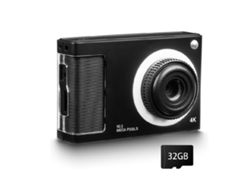 Cámara digital, cámara para niños FHD 1080P con tarjeta de 32 GB, zoom de 48 MP 8x para adolescentes y niños(negro) CHRONUS