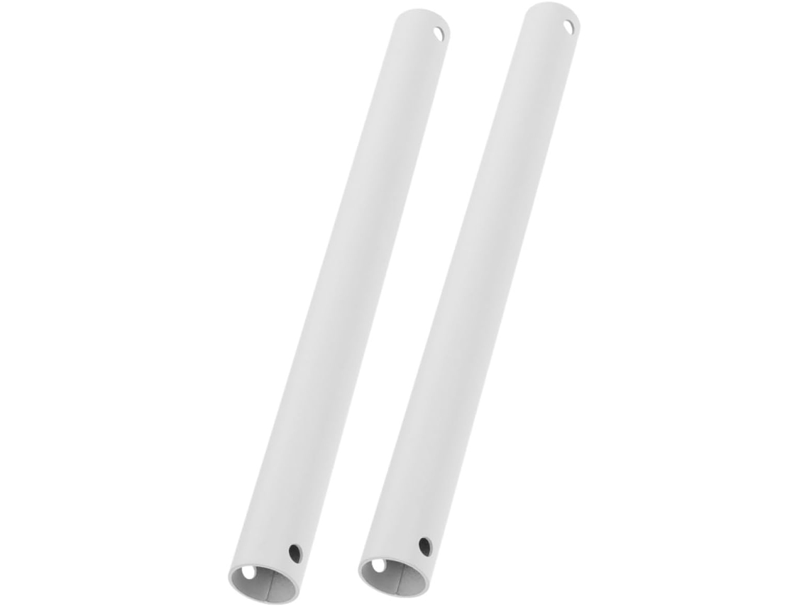 Slowmoose 2 Varillas de extensión blancas para ventilador de techo e iluminación.
