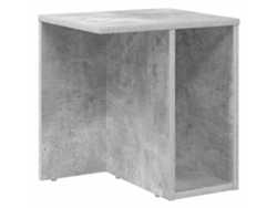 Mesa auxiliar | Mesa de comedor | Gris, 37 x 32 x 40 cm, Madera tratada